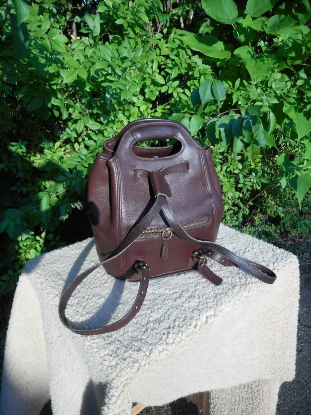 EUC Vintage Coach Drawstring Backpack 9994, in Mahogany